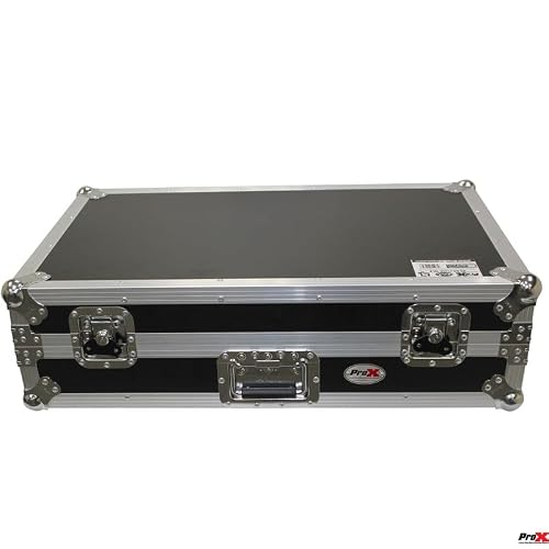 ProX XS-DDJ1000 WLT LED ATA Flight Case for Pioneer DDJ-1000 FLX6 SX3 DJ Controller with Laptop Shelf 1U Rack Space Wheels and LED - Thumbnail 2