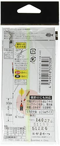 がまかつ(Gamakatsu) HU103波止ウキワンタッチメバル・アジ仕掛8号-ハリス0.8 2枚目