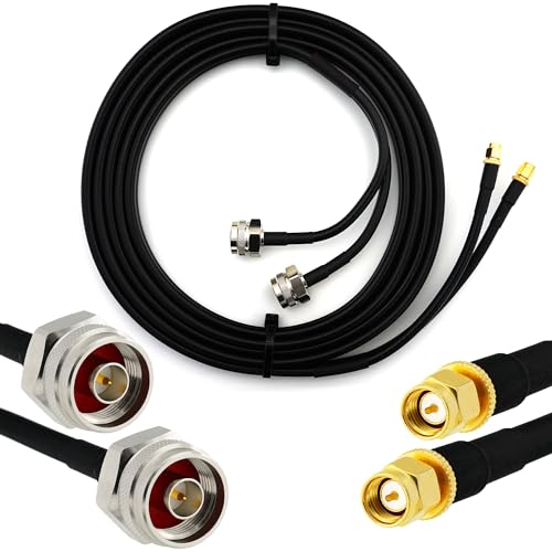 Câble HF240 N mâle vers SMA mâle 1m pour résoudre les pertes de signal des antennes et routeurs
