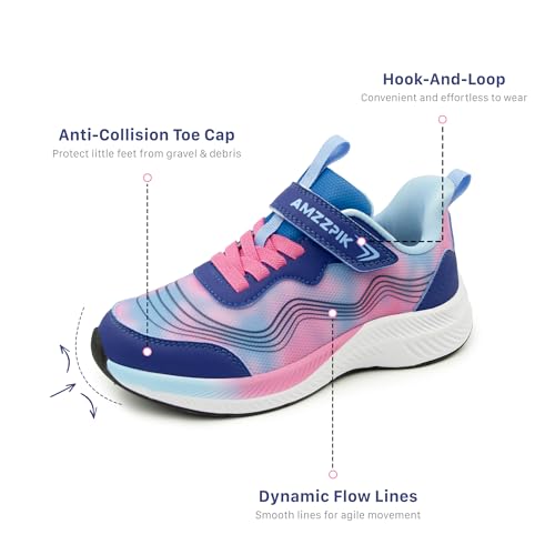 AMZZPIK Boys Girls Slip On Shoes Kids Tennis Lightweight Running Walking Sports Sneakers for Little Kid/Big Kid3