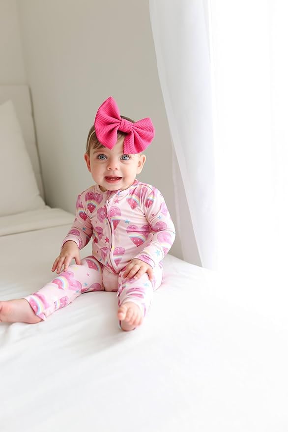 Image of Posh Peanut Girls Convertible Baby Sleepers, Toddlers Footless Pajamas