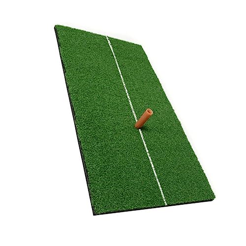 GANAZONO 1pc Gold Pad Play Artificial Turf Practice Mat Sticky Golf Swinging Golf Training Mat for Swing Detection Treadmill Mat for Carpet Golf Balls Simulator Sticky Balls