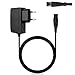 Aukru Chargeur 15V 500mA Adaptateur Secteur Alimentation pour Rasoir électrique Philips séries 6/7 / 8, Quadra, Cool Skin, Sensotec, Speed-XL, Smarttouch, Arcitec - Noir