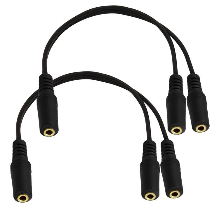 Cable divisor audio Jack 3.5mm 2 piezas 25 cm miniatura 1