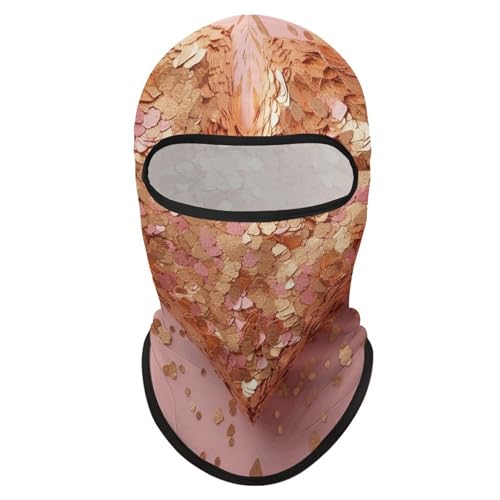 Balaclava para Hombres y Mujeres con Brillo de Lentejuelas en Forma de Corazón, Máscara Facial Completa para Esquí y Ciclismo miniatura 7