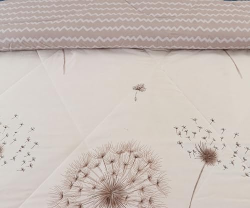 Image of Florida Microfiber Floral Double Bed Comforter | 220x240 cm | 180 GSM | Soft Reversible Lightweight Comforter for All Seasons