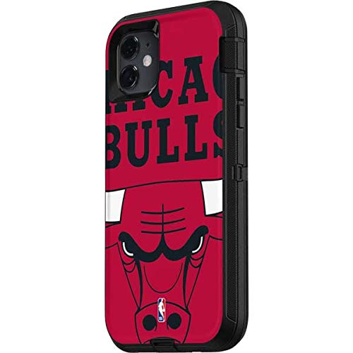 Skinit Decal Skin Compatible with OtterBox Defender iPhone 11 Case - Officially Licensed NBA Chicago Bulls Large Logo Design