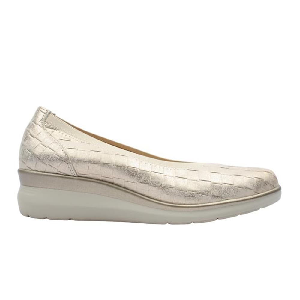 Pitillos - Bailarinas con cuña,Suela de Goma,mocasín,Mercedita,con elástico en el Borde,de Piel para: Mujer