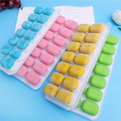 Moldes de silicona para cubitos de hielo, 4 piezas miniatura 2