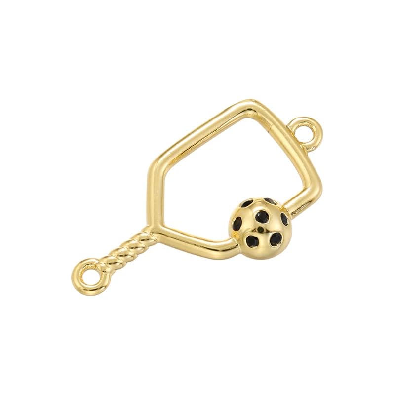 GANESA JW 5PCS Pickleball Charms For Jewelry, Jewelry Pendants Diy Handmade Jewelry Accessories Pickleball Charms For Earrings, Bracelets, Anklets,