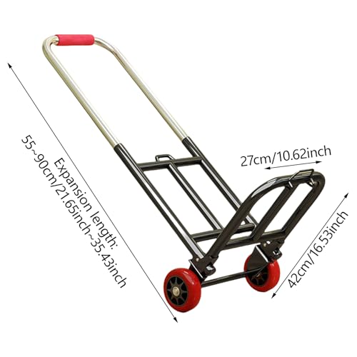 Diable de jardin pliable avec roues stables pour manutention - 5