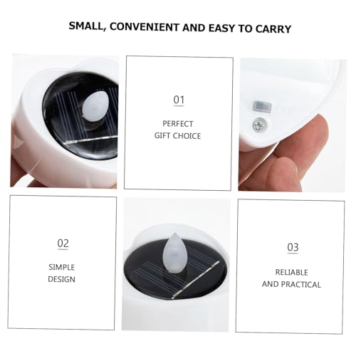 Velas solares LED para jardín GANAZONO impermeables pack de 6 5