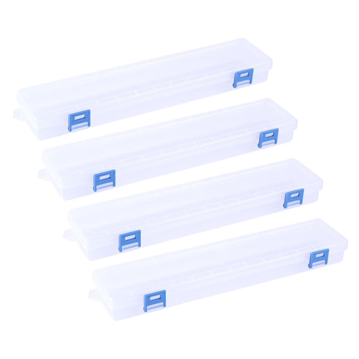 OSALADI 4 Set Scatole Di Immagazzinaggio Decorative Mestiere Custodia Per Pennelli Chiaro Porta Pennelli Acquerello Organizzatore Di Strumenti Portatili Plastica 4 Pezzi*4