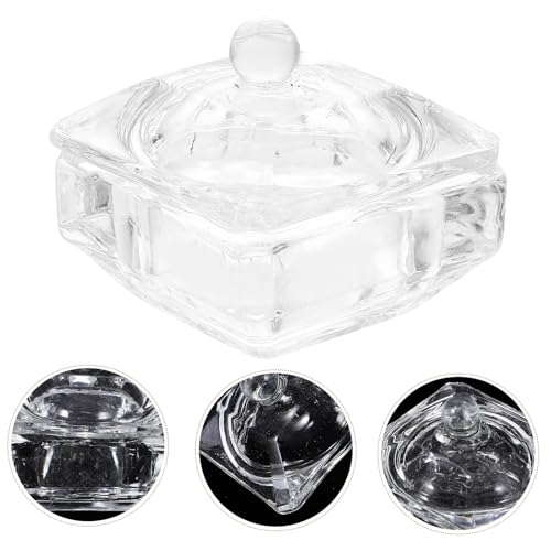 Recipiente de vidrio con tapa para esmalte de uñas miniatura 5