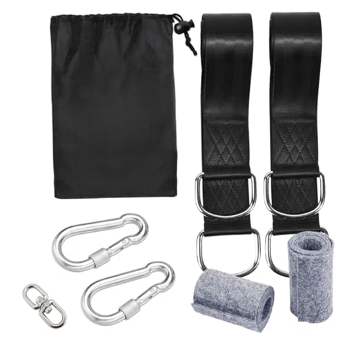 GALPADA Outdoor Swing Straps Pack Stainless Steel Safe Easy to Install for Camping Hammocks Boys and Girls Swings