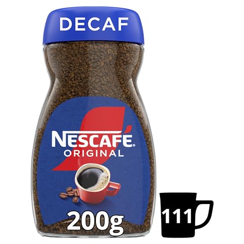 Nescafé Original Tarro de café instantáneo descafeinado, 200 g