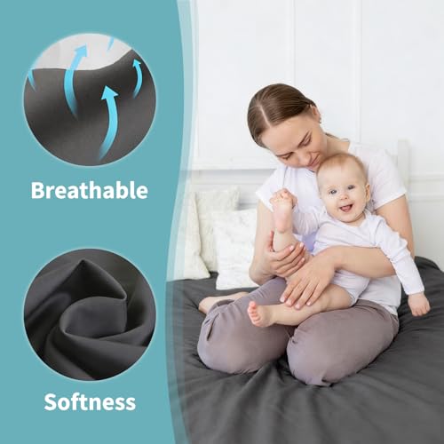 Image of Ruili Queen Mattress Protector Waterproof Washable Noiseless 2 Pack