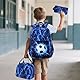 LEDAOU Schulrucksack Junge Teenager Kinder Juvenile Mädchen Daypack Mädchen Freizeitrucksack Backpack (Blitz Fußball)