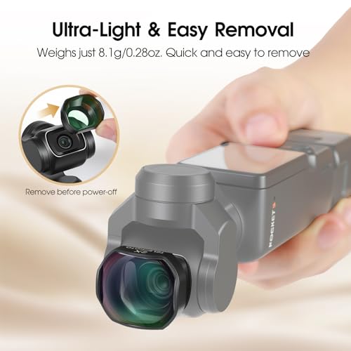 Image of 2X Telephoto Portrait Lens Compatible with DJI Osmo Pocket 3 Only, 4 Elements 3 Groups Multicoated Optical Glass, Magnetic Lens Attachment