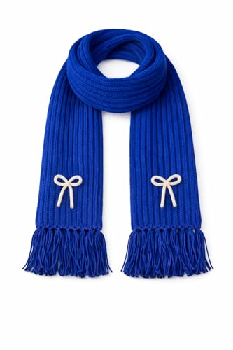 Image of KB STAR Cute Bow Women Casual Luxurious Premium Checkered Acrylic Woolen Muffler /Scarf /Stole for Winter