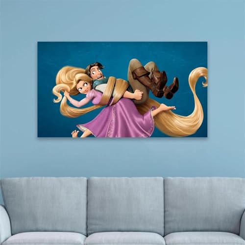 LMAIWANG Póster de la película Turning Red, divertida película, impresiones clásicas, princesa, arte de pared, lienzo, pintura, decoración para sala de estar, 80 x 160 cm, marco