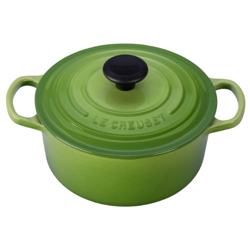 Le Creuset LS2501-18 Signature Enameled Cast-Iron Round French Oven, 2-Quart, Palm