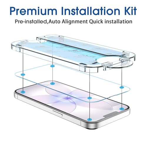 Image of amFilm OneTouch for iPhone 17e Screen Protector 6.1'' Tempered Glass