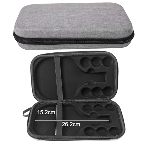 BildeeMait Housse rigide en EVA pour raquette de tennis de table avec deux voies, 2 raquettes et 6 balles, résistant à la pression, entraînement et compétition