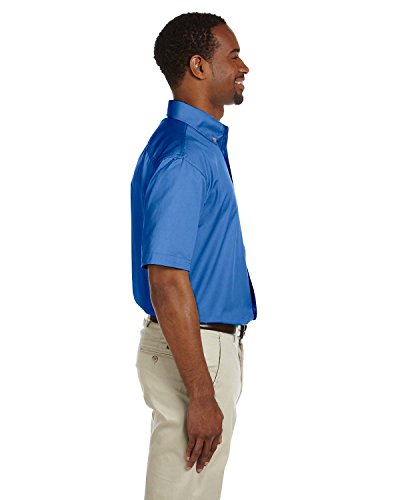 Men's Easy Blend Twill Shirt With Stain-Release, XL, French Blue3