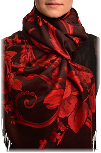 LissKiss Large Burgundy Red Roses On Black