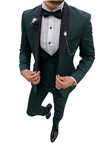 Men's Three Pieces Tuxedo for Party Homecoming Shawl Lapel Single Breasted Button Suit Set