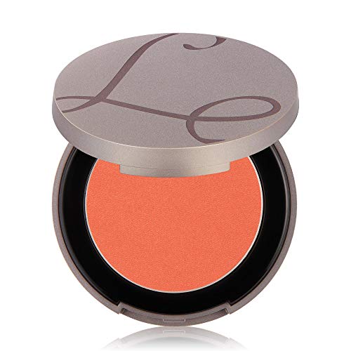 Pressed Blush Compact by Luscious Cosmetics. Silky-smooth Formula. Vegan & Cruelty Free Powder Blush (Shade: Coral Glow 027) - 0.21 oz