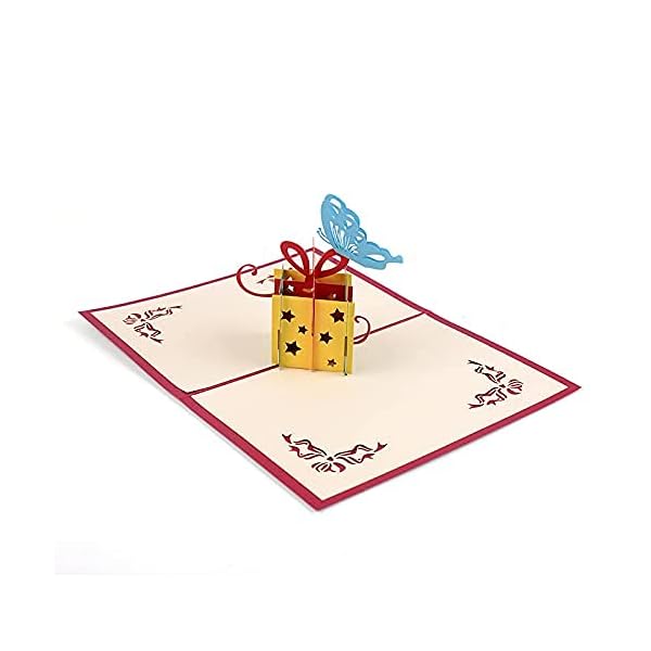 KUNSTIFY Tarjeta de felicitación 3D desplegable, regalos para novias, novios, hombres, mujeres, padres, madres…