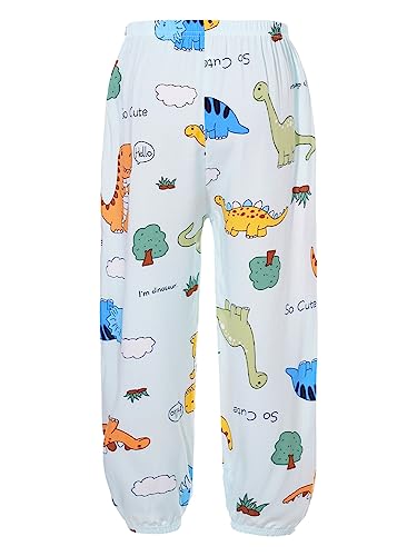 YiZYiF Kids Boys Loose Hippie Pants Print Dinosaur Harem Pants Baggy Trousers Sport Yoga Dance Pilates Bottoms Trousers2