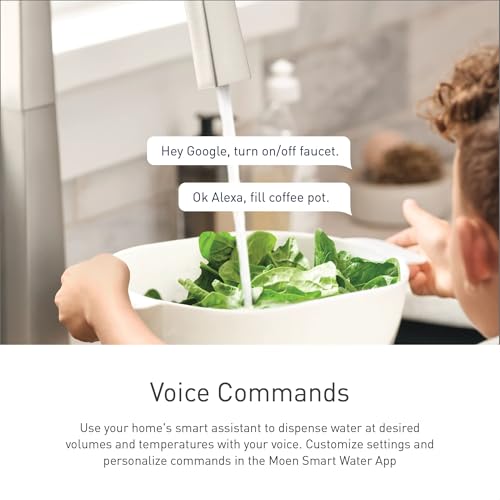 Moen 7594EVC Arbor Smart Faucet Touchless Pull Down Sprayer Kitchen Faucet with Voice Control and Power Boost, Chrome by Moen - Image 2