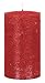 Produktbild Kopschitz durchgefärbte Rustica Kerze, Stumpenkerzen Rot, 10 x 5 cm, 1 Stück, rußarm, tropffrei