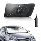 Parasol de Coche para el Parabrisas,140×80cm Parasol Coche Delantero Plegable,con Anti UV Rayos, Plegable y Retráctil, Protección Ultravioleta, Adecuado para la Mayoría de Los Modeloss