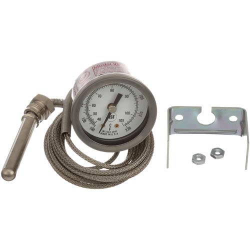 Hobart 437041-3 Thermometer Gauge Temp 100 To 200 F W/2" Dial Hobart Dishwasher 621091