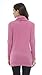 Sofishie Casual Cowl Neck with Sleeve Buttons Pullover Top - Pink - Medium