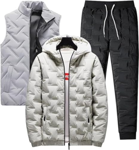 [ZYUZES] Y ㉺Zbg H~ _EWPbg XEFbgpc _ExXg 3_Zbg ZbgAbv ƃX^CbV ㉺ ȃR[g X|[c 傫TCY JWA H ~ (x[W,5XL)