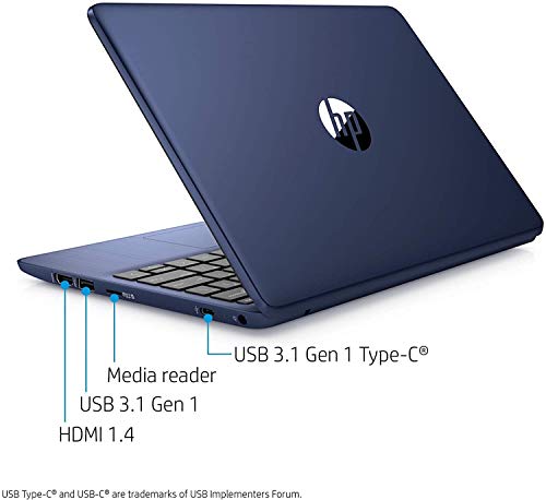 HP Stream 11 laptop, Intel Celeron N4000, 4GB RAM, 32GB eMMC miniatura 5