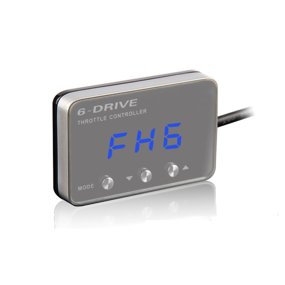 Julio de Rey electrónico de 6 del acelerador controlador para Volkswagen Amarok Beetle, Bora, Golf 4, Lupo, Passat, Polo, Sharan, Touareg, T5, superfino luz azul pantalla