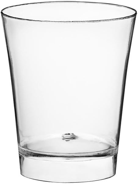 - Clear Plastic Shot Glass, 2 oz Capacity, 200 Count, Round Shape, BPA Free, Disposable, for Parties and Events