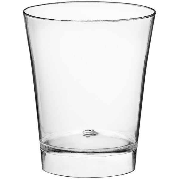 - Clear Plastic Shot Glass, 2 oz Capacity, 200 Count, Round Shape, BPA Free, Disposable, for Parties and Events