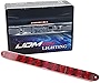 iJDMTOY 15-Inch Truck Trailer Tailgate Red LED ID Light Bar Compatible With Chevrolet Dodge Ford GMC Nissan Toyota etc, Functions as Tail Light, Brake Lamp & Turn Signal Lights, Dark Red Lens