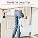 BBsecure Booster Seat for Kitchen Chair, 3-in-1 Foldable & Portable Booster Seat with Tray, Extra Dishwasher-Safe Tray, Safety Straps for 6–18M (Up to 30 lbs), for Dining Table, Travel & Camping, Gray