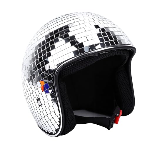 Casque disco Fdit visière rétractable pour costume de fête et scène réussi