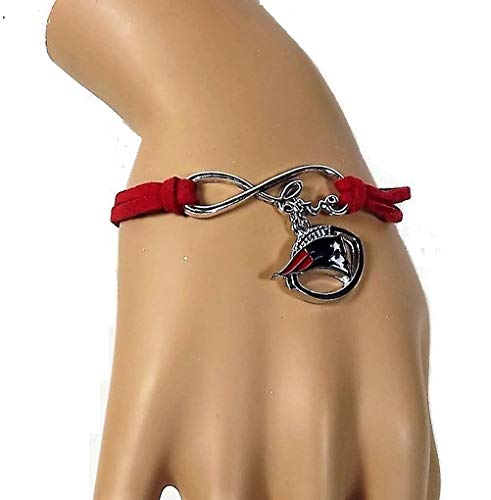 Patriots Pink Leather Charm Bracelet by No Excuses Gear (2 per PK)