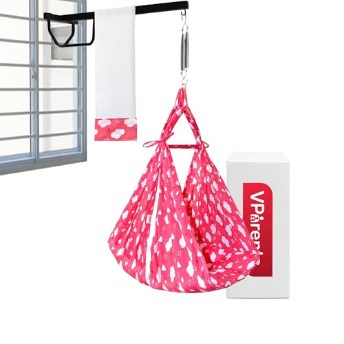 Image of Vparents Sleeping Essentials with Mosquito Net & Spring with Window Stand, Sunny (Pink)