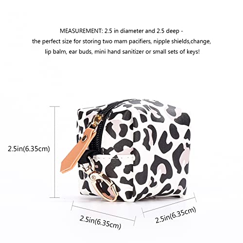 Porta-chupeta elegante,Bolsa de chupeta de bebê com clipe - Estojo de chupeta com alça de pressão an